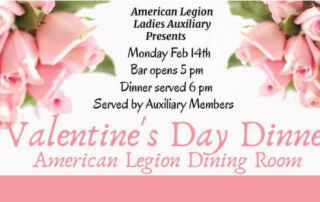 American Legion Valentine's Dinner on Cambria Currents - www.CambriaCurrents.com @cambriacurrents