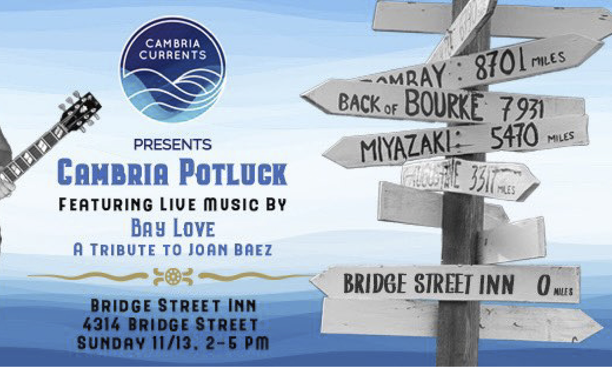 Cambria Potluck on Cambria Currents, cambriacurrents.com, #cambriacurrents, @cambriacurrents